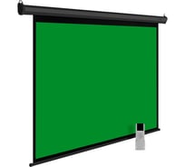 Настенно-потолочный рулонный экран Cactus GreenMotoExpert 1:1, 200x200 см CS-PSGME-200X200 1070234