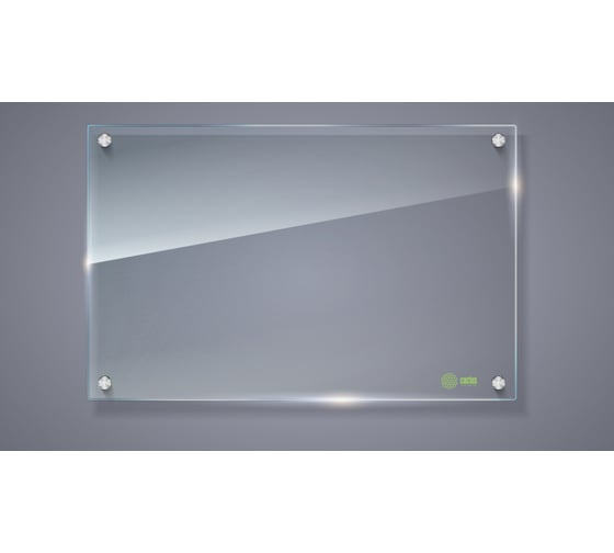 Стеклянная доска Cactus прозрачный, 65x100 см, стекло CS-GBD-65X100-TR 1