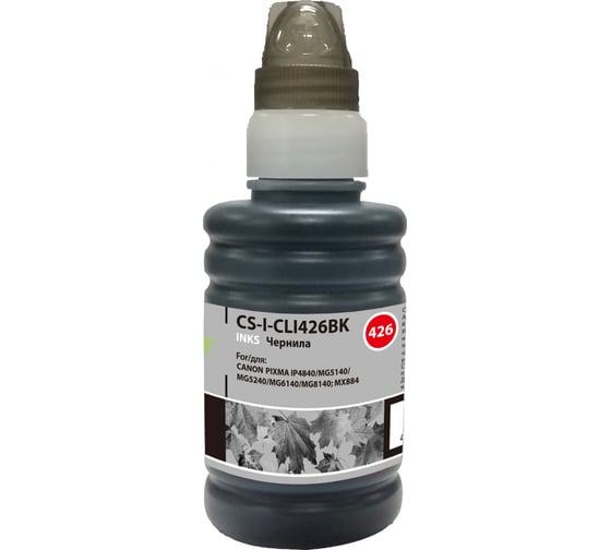 Чернила Cactus для Canon pixma mg5140/5240/6140/8140/mx884 черный, 100 мл CS-I-CLI426BK 845572 1