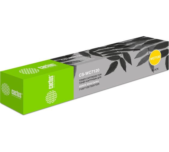 Лазерный картридж Cactus 006r01461 черный, 22000 страниц, для xerox wc 7120/7125/7220/7225 CS-WC7120 359222 1