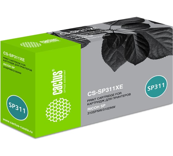 Лазерный картридж Cactus 821242 черный, 6400 страниц, для ricoh sp 311dn/311dnw/325dnw CS-SP311XE 479311 1