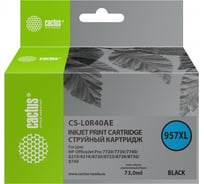 Струйный картридж для hp officejet 8210/8218/8720/8725/8730 Cactus 957xl черный 73 мл CS-L0R40AE 1163812