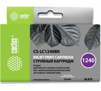 Струйный картридж для brother mfc-j6510/6910dw Cactus черный 24 мл CS-LC1240BK 806997