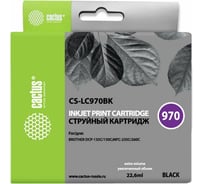 Струйный картридж для brother dcp-135c/150c/mfc-235c/260c Cactus черный 22.6 мл CS-LC970BK 807009