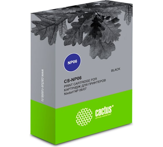 Матричный картридж для nixdorf np 06 Cactus 1750076156 черный CS-NP06 388051 1