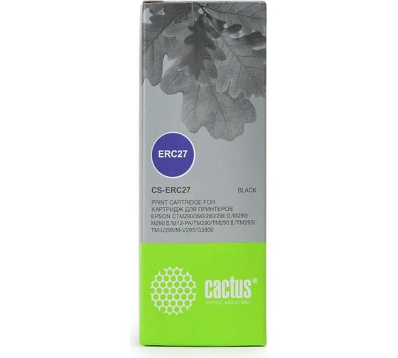 Матричный картридж для epson erc 27 Cactus черный CS-ERC27 807474 1