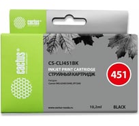 Струйный картридж для canon mg6340/5440/ip7240 Cactus черный 10.2 мл CS-CLI451BK 807035