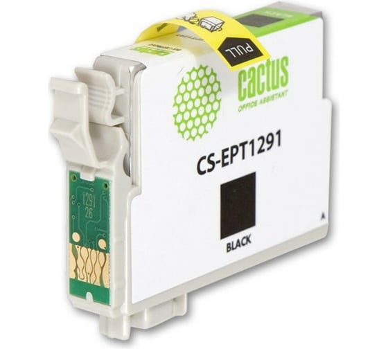 Струйный картридж для epson stylus office b42/bx305/bx305f/bx3 Cactus t1291 черный 15 мл CS-EPT1291 727384