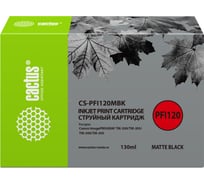 Струйный картридж для canon imageprograf tm-200/tm-205/tm Cactus черный матовый 130 мл CS-PFI120MBK 1416346