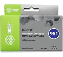 Струйный картридж для epson stylus photo r2880 Cactus t0961 фото черный 13 мл CS-EPT961 727398