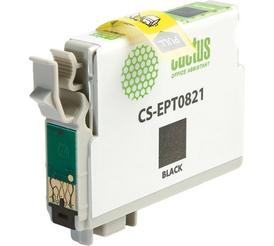 Струйный картридж для epson stylus photo r270/290/rx590 Cactus t0821 черный 13.8 мл CS-EPT0821 690129