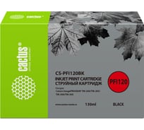 Струйный картридж для canon imageprograf tm-200/tm-205/tm-300/tm-3 Cactus черный 130 мл CS-PFI120BK 1416341