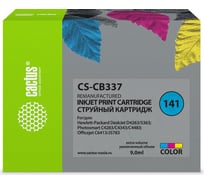 Струйный картридж Cactus №141 многоцветный, 9 мл, для hp dj d4263/d4363/d5360/dj j5783/j6413 CS-CB337 807140