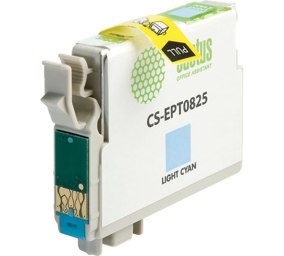 Струйный картридж Cactus t0825 светло-голубой, 13.8 мл, для epson stylus photo r270/290/rx CS-EPT0825 690133 1