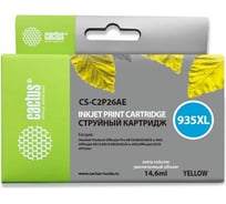 Струйный картридж Cactus №935xl желтый, 14.6 мл, для hp dj pro 6230/6830 CS-C2P26AE 297566 24935475