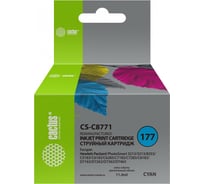 Струйный картридж Cactus №177 голубой, 11.4 мл, для hp ps 3213/3313/8253/c5183/c6183/c6283/c CS-C8771 256657