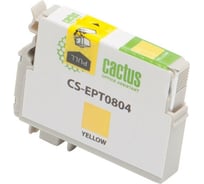 Струйный картридж Cactus t0804 желтый, 11.4 мл, для epson stylus photo p50/px650/px660/px7 CS-EPT0804 727366
