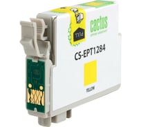Струйный картридж Cactus t1284 желтый, 7 мл, для epson stylus s22/s125/sx420/sx425/office CS-EPT1284 690142