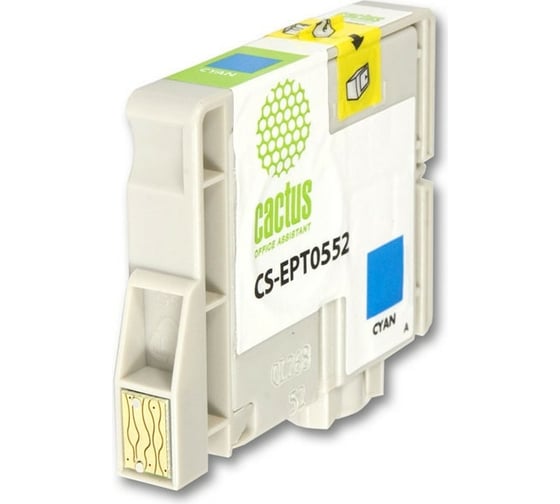 Картридж струйный CS-EPT0552 T0552 голубой (10мл) для Epson Stylus RX520/Stylus Photo R240 Cactus 727349 1