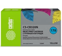Струйный картридж Cactus №178 желтый, 5 мл, для hp ps b8553/c5383/c6383/d5463/551 CS-CB320N(CS-CB320) 807127