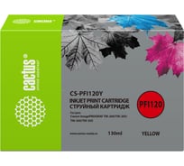 Струйный картридж Cactus желтый, 130 мл, для canon imageprograf tm-200/tm-205/tm-300/tm-30 CS-PFI120Y 1416365