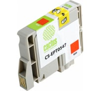 Струйный картридж Cactus t0547 красный, 16.2 мл, для epson stylus photo r800/r1800 CS-EPT0547 690118