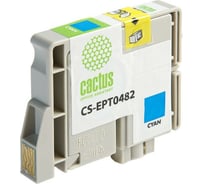 Струйный картридж Cactus t0482 голубой, 14.4 мл, для epson stylus photo r200/r220/r300/r32 CS-EPT0482 690107
