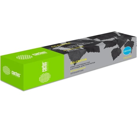 Картридж лазерный CS-CE312A CE312A желтый (1000стр.) для HP LJ CP1012Pro/ CP1025 Cactus 728758