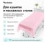 Одноразовые рулонные простыни с перфорацией ЧИСТОВЬЕ 100 шт., 80x200 см, СМС, 12 г/м2, розовые 601-494 630213 4