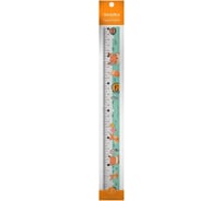 Пластиковая линейка с антискользящими вставками Bruno Visconti HappyGraphix 30 см 45-0016/01
