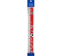 Пластиковая линейка с антискользящими вставками Bruno Visconti HappyGraphix 30 см 45-0016/02