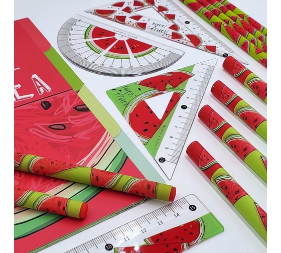 Пластиковая линейка с волнистым краем Bruno Visconti HappyGraphix Fresh&fruity 15 см 45-0012/07