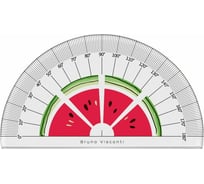 Пластиковый транспортир Bruno Visconti HappyGraphix Fresh & fruity Арбуз 45-0020/01