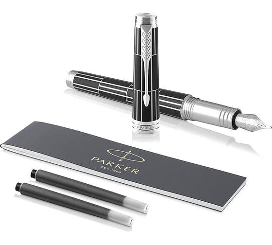 Перьевая ручка Parker Premier - Black CT, F 1931401