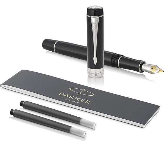 Перьевая ручка Parker Duofold - Black CT, F 1931387
