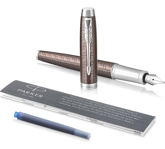 Перьевая ручка Parker IM Premium - Brown CT, F 1931676