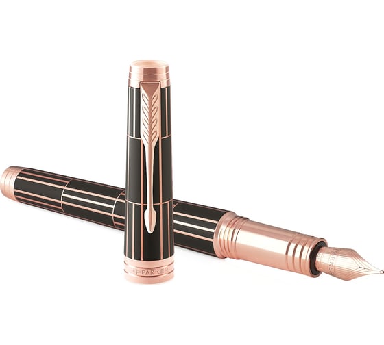 Перьевая ручка Parker Premier - Luxury Brown PG, F, BL 1931397