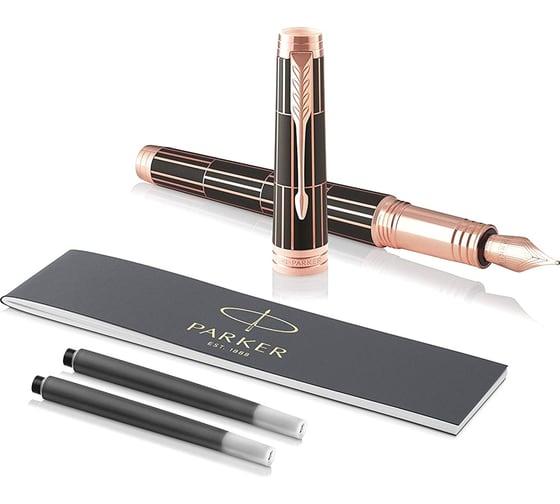 Перьевая ручка Parker Premier - Luxury Brown PG, F, BL 1931397