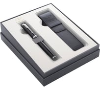 Подарочный набор Parker IM Core - GIFT 20 Black CT, ручка перьевая M+чехол 2122001
