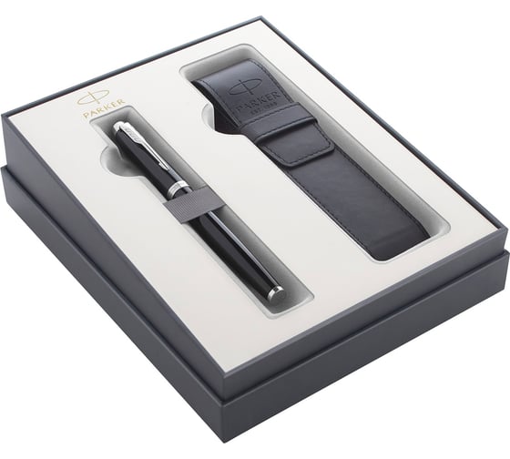 Подарочный набор Parker IM Core - GIFT 20 Black CT, ручка перьевая M+чехол 2122001 1