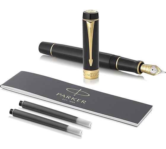 Перьевая ручка Parker Duofold - Black GT, F 1931381