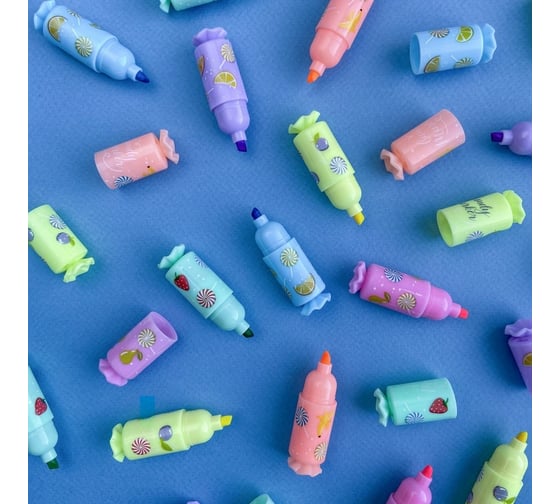 Текстовыделитель Bruno Visconti CandyMarker желтый/зеленый/розовый/оранжевый/голубой/сиреневый 22-0073