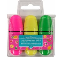Набор из 3 текстовыделителей Bruno Visconti LadyMarker Mini желтый/зеленый/розовый 22-0067