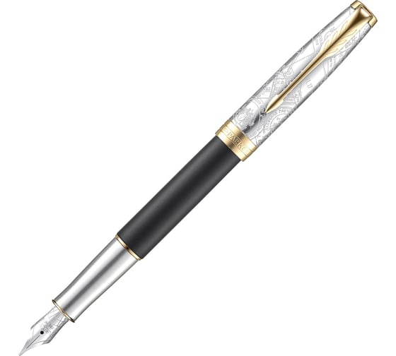 Перьевая ручка Parker Sonnet - Matte Black GT, F 2054834 1