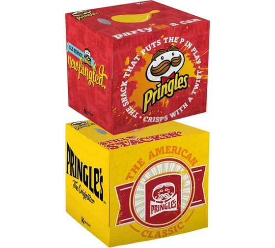 Бумажные салфетки WORLD CART набор выдергушки Pringles с рисунком, красный, желтый, 2 шт PGS-FC-01/9509 1