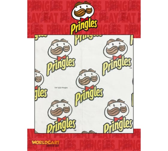 Бумажные салфетки WORLD CART набор выдергушки Pringles с рисунком, красный, желтый, 2 шт PGS-FC-01/9509