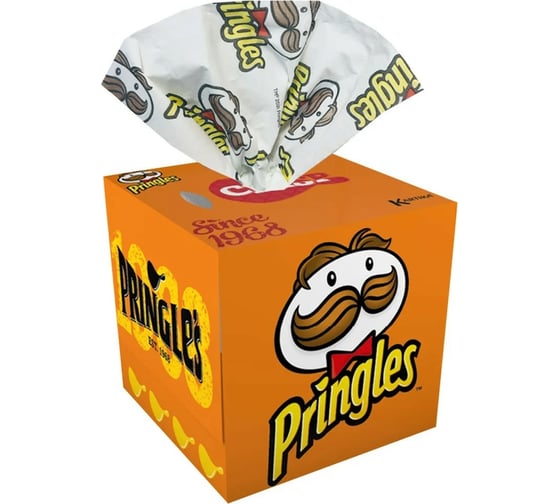 Бумажные салфетки WORLD CART набор выдергушки Pringles с рисунком, красный, желтый, оранжевый, 3 шт PGS-FC-01/9615