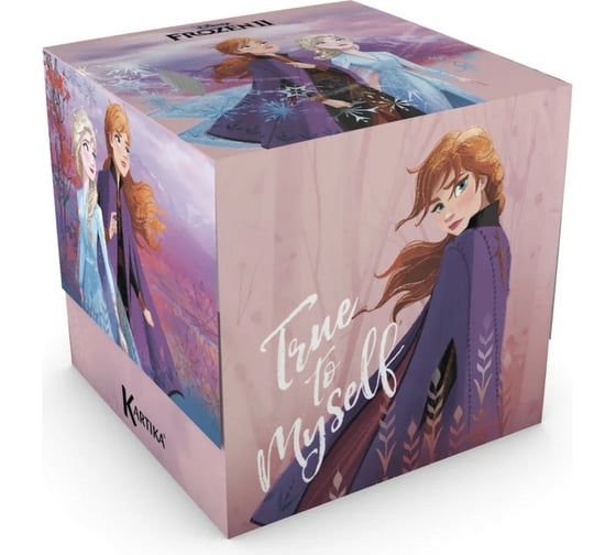 Бумажные салфетки-выдергушки WORLD CART Frozen с рисунком Будь Собой 3 слоя, 56 шт FR2-FC-1 1