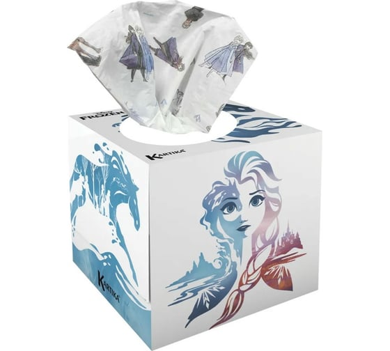 Бумажные салфетки-выдергушки WORLD CART Frozen с рисунком Ледяной Конь 3 слоя, 56 шт FR2-FC-4