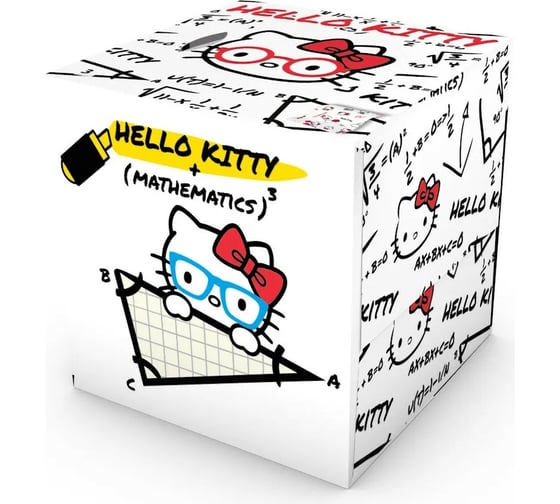 Бумажные салфетки-выдергушки WORLD CART Hello Kitty с рисунком 3-х слойные, 56 шт HLK-FC-01/треугольник
